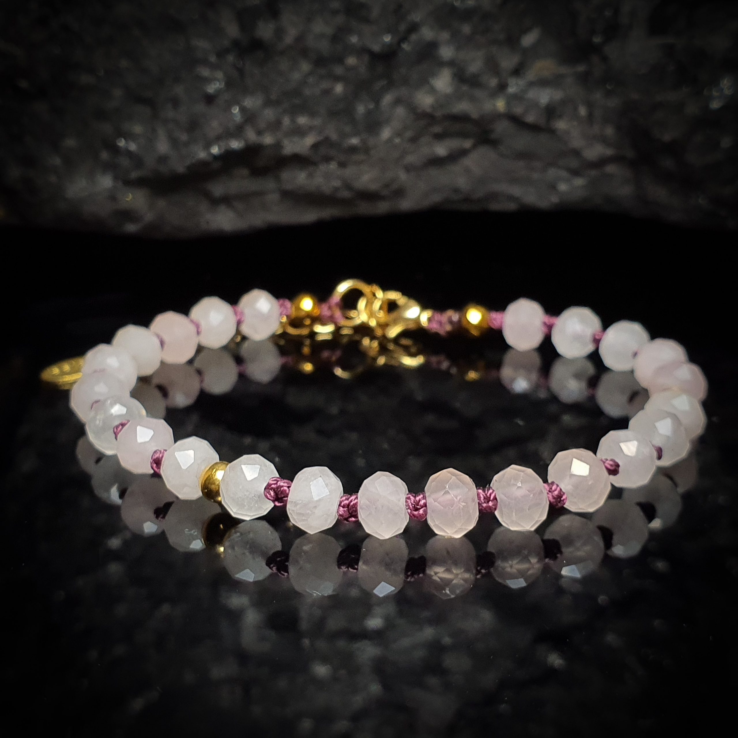 Bransoletka Kwarc Różowy