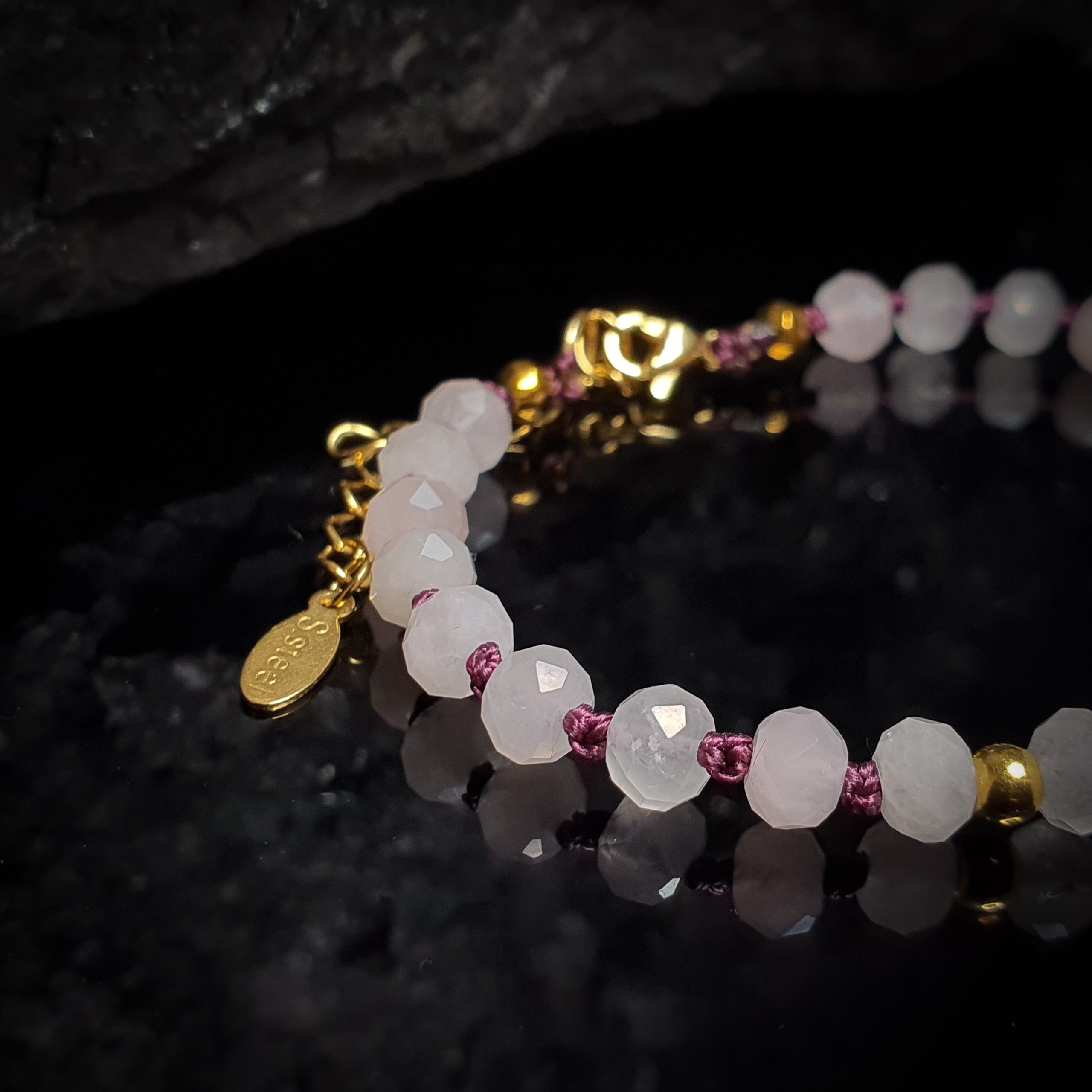 Bransoletka Kwarc Różowy