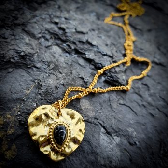 Naszyjnik Serce Onyks