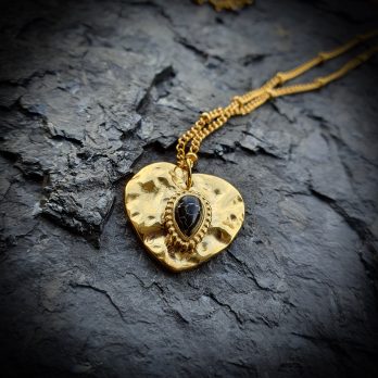 Naszyjnik Serce Onyks