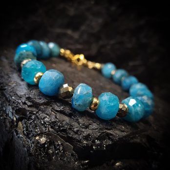 Bransoletka APATYT z Pirytem