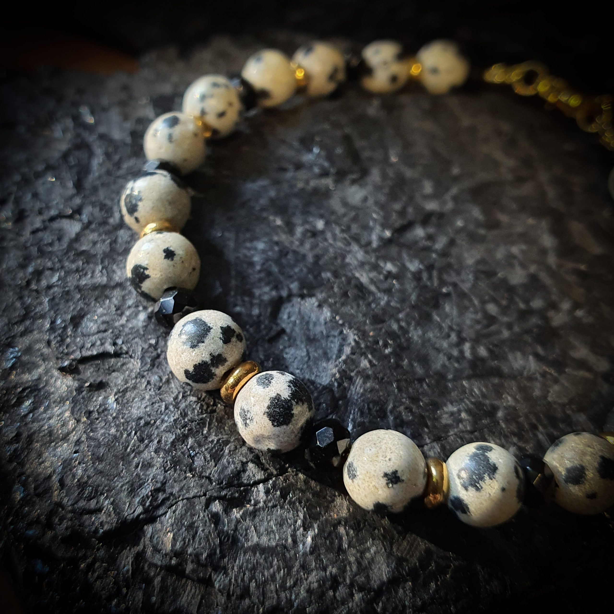 Bransoletka Jaspis Dalmatyńczyk - obrazek 2