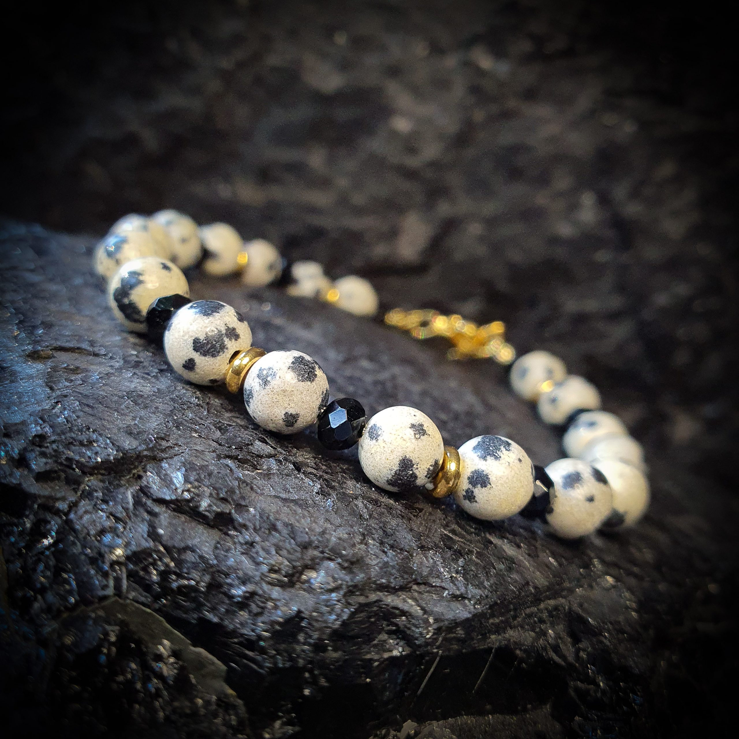 Bransoletka Jaspis Dalmatyńczyk