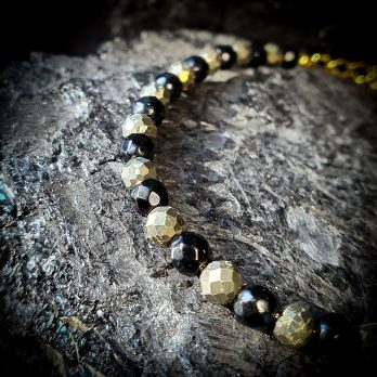 Bransoletka Jadeit i Piryt