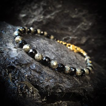 Bransoletka Jadeit i Piryt